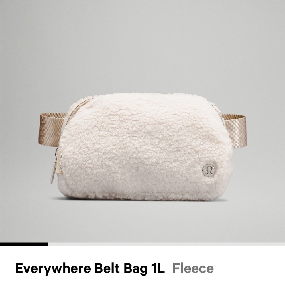 Lululemon Everywhere Belt Bag, Natural Ivory Trench Fleece